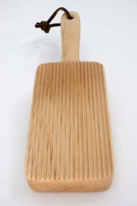 Premium Wooden Gnocchi Paddle - Handcrafted Maple Wood Pasta Maker Tool for Homemade Italian Dumplings | Perfect for Kitchen, Cooking Enthusiasts & Italian Cuisine Lovers
