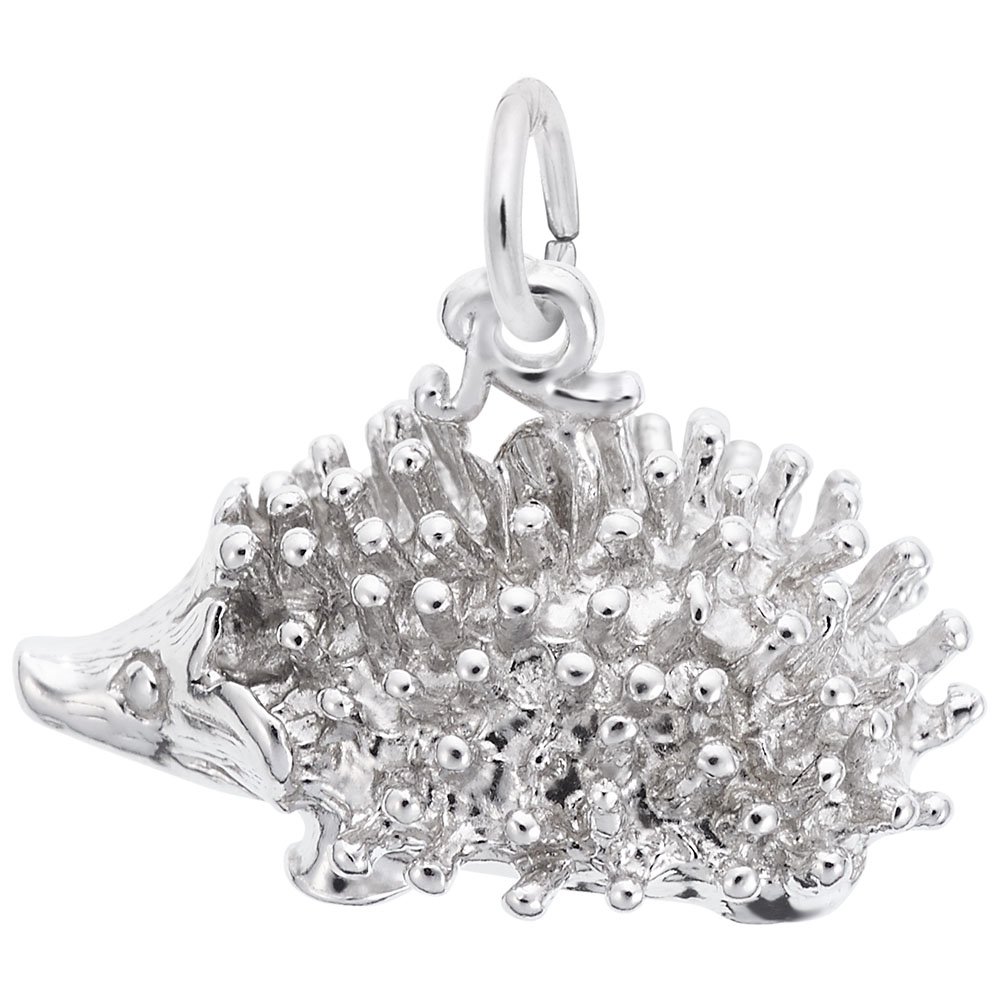 Porcupine Charm Pendant - Sterling Silver Animal Jewelry for Bracelets & Necklaces - Perfect for Nature Lovers, Gifts & Everyday Wear