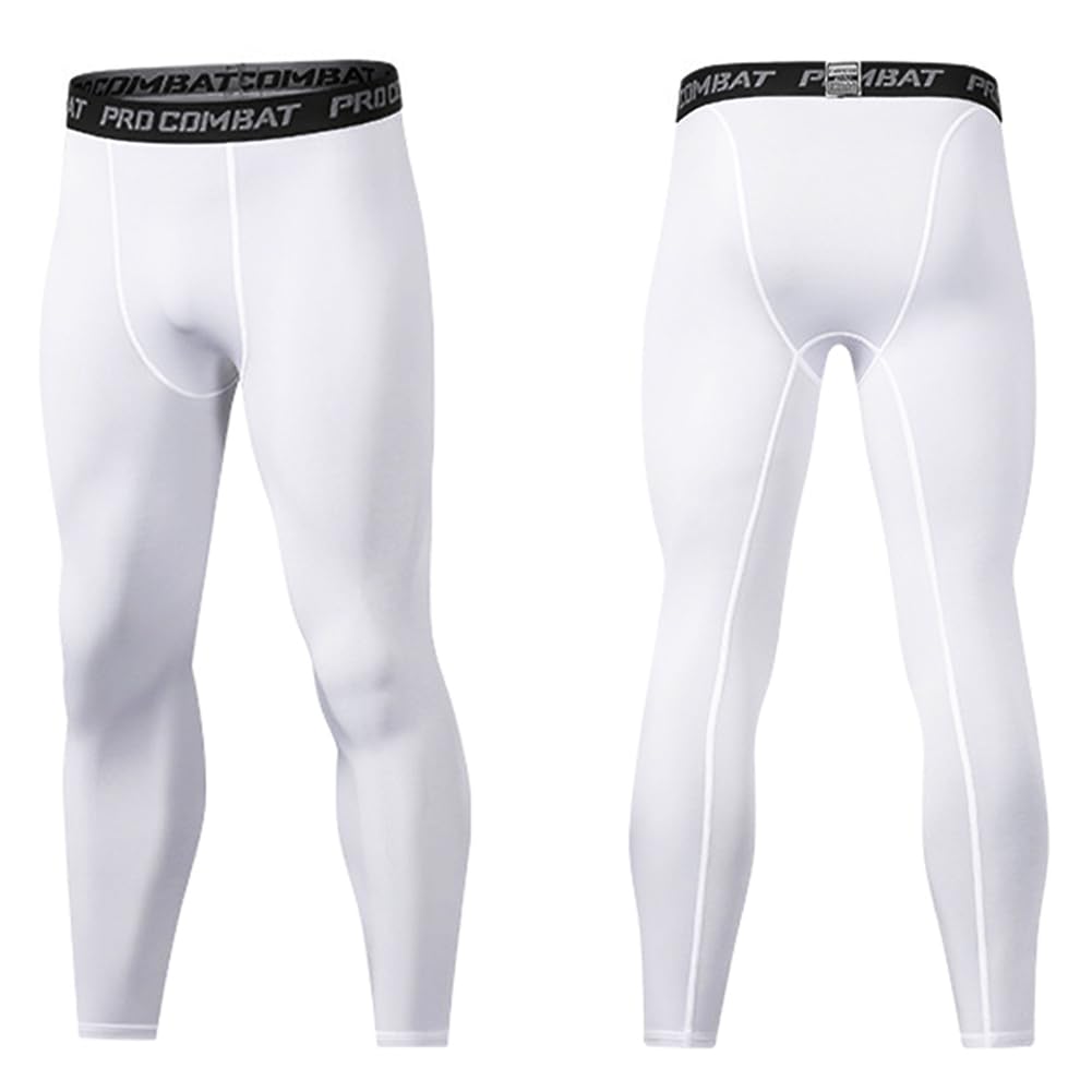 NuCamper Men's Compression Pants - Athletic Leggings & Base Layer Bottoms for Running, Gym Workouts, Basketball & Yoga | Moisture-Wicking & Breathable Performance Tights for Sports & Active Lifestyle