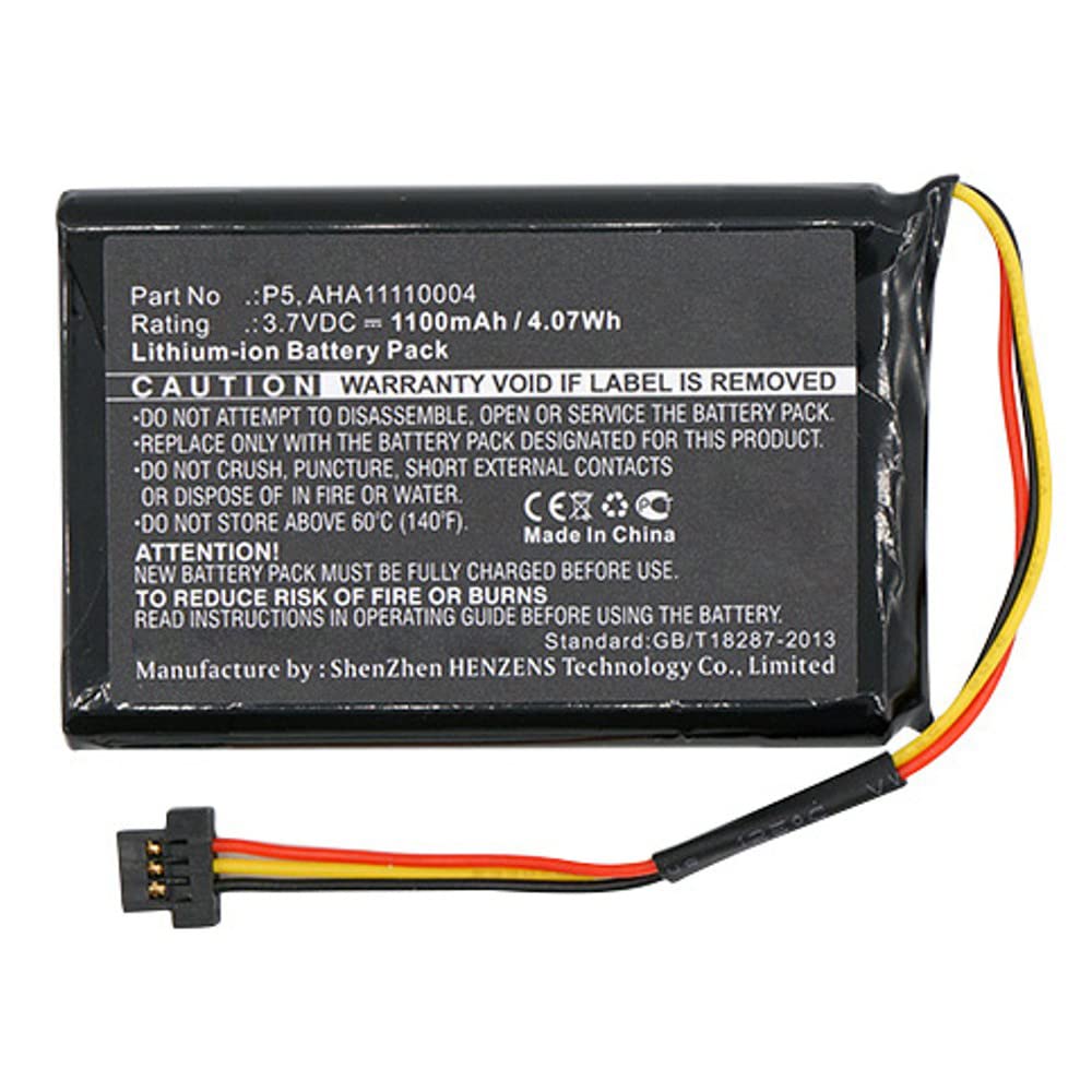 Synergy Digital GPS Battery - High Capacity 1100mAh Li-ion Replacement for Tomtom Go 520 GPS (Compatible with AHA11110004) | Perfect for Road Trips, Commuting & Navigation Devices