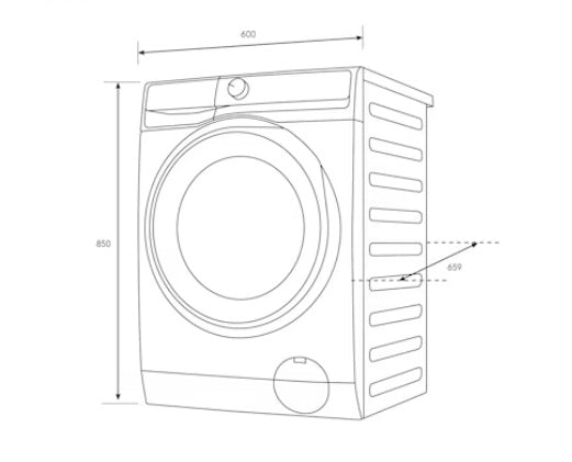 Electrolux EWF1143R7SC 11kg UltimateCare 700 Front Load Washing Machine - Energy Efficient, Quiet Operation for Apartments & Small Homes