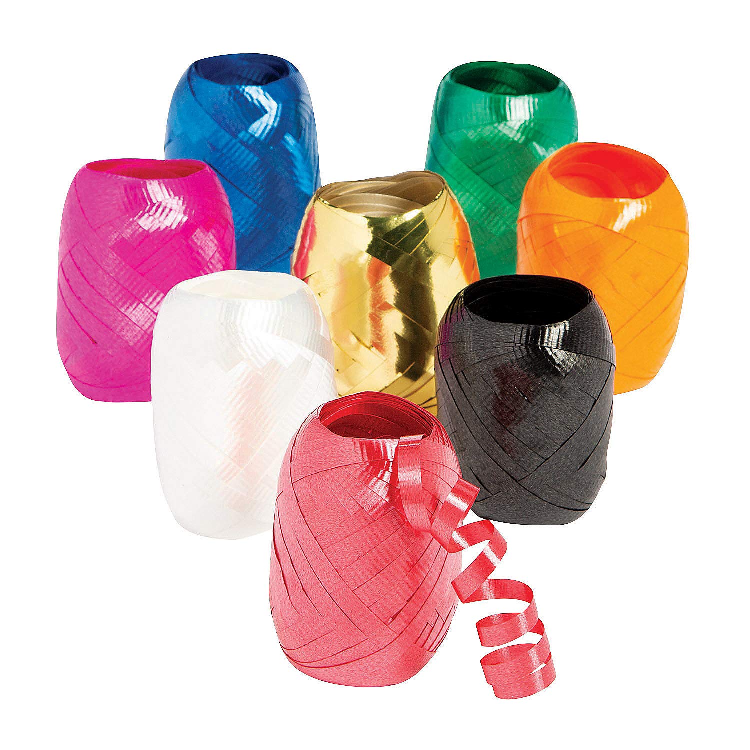 Colorful Curling Ribbon Set - 8 Pack Assorted Party Decorations for Gift Wrapping, Birthday Celebrations & Holiday Crafts