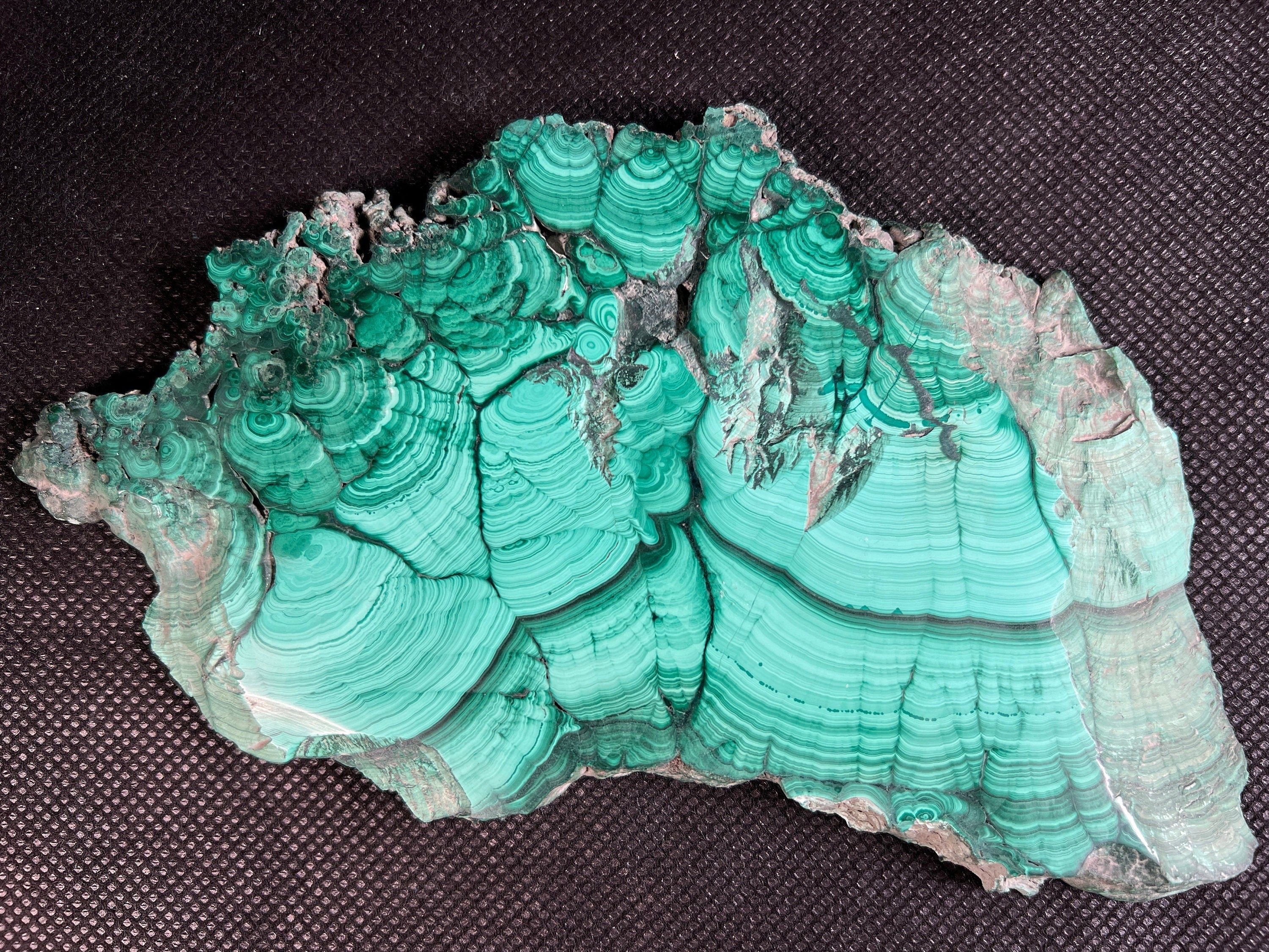 Premium MALACHITE Crystal Slab - Natural Green Malachite Stone for Jewelry Making, Unique Spiritual Gift & Home Decor (50429) | Healing Crystal Display, Meditation Space Decor, Energy Stone Collection