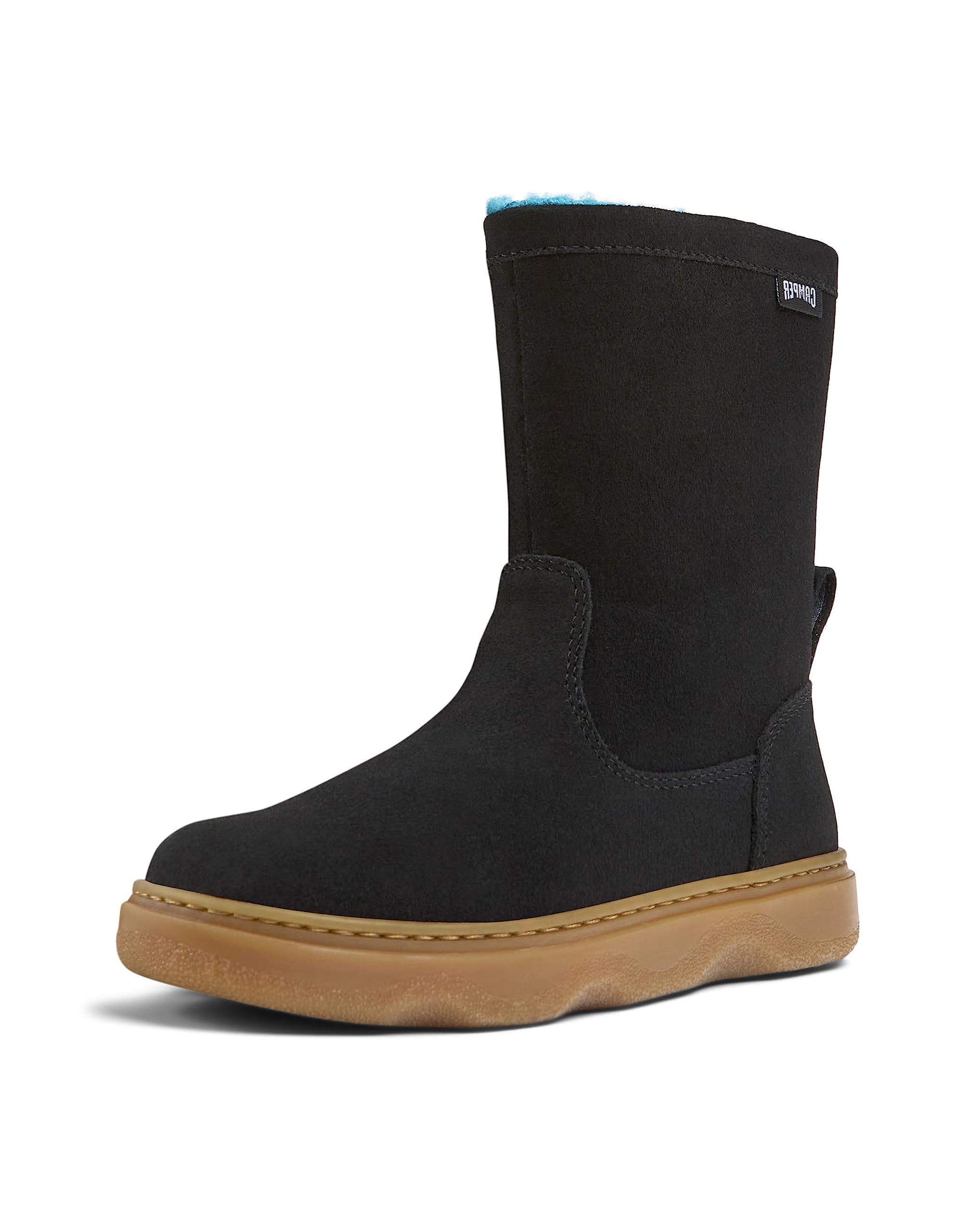 **Camper Kids Girls Kiddo Ankle Boots - Black, Size 3 - Comfortable & Stylish for School, Play & Outdoor Adventures**