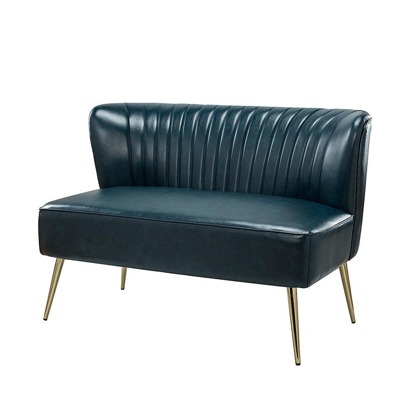 Agnes Vegan Leather Loveseat - Eco-Friendly Faux Leather Sofa for Small Spaces | Perfect for Apartments, Living Rooms & Home Offices