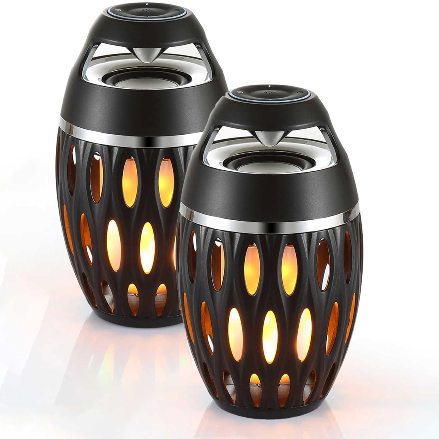 **Portable Outdoor Bluetooth Speaker with LED Tiki Torch - Wireless Waterproof Speaker for Garden, Patio, Camping & Beach - Perfect Gift for Men, Women, Dad, Mom - Birthday, Father's Day & Holiday Present**