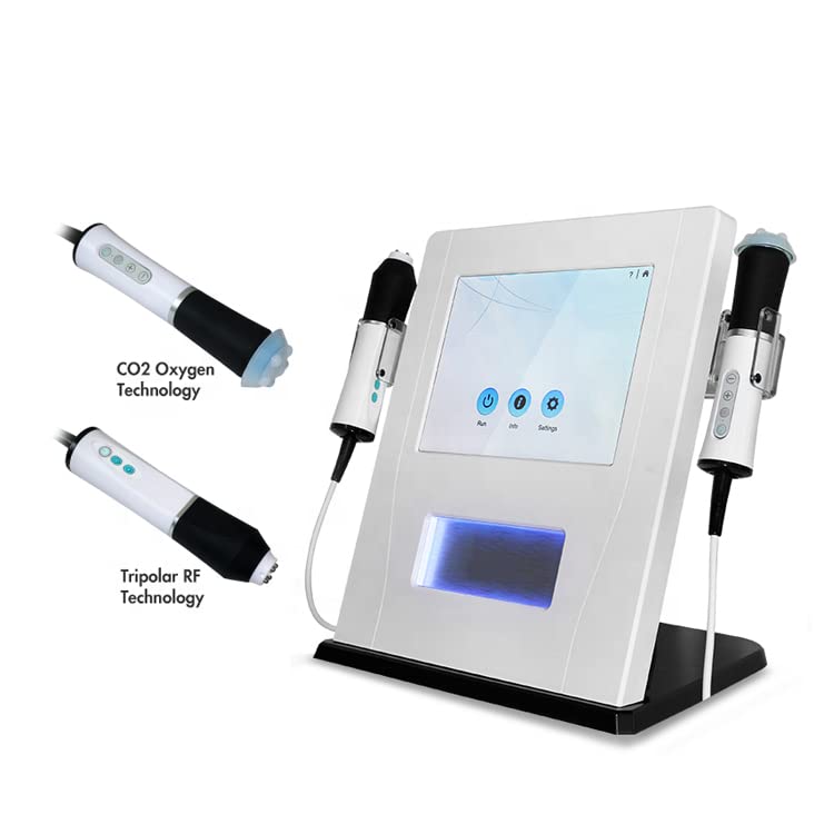 Shraddha 2-in-1 RF Ultrasound Oxygen Facial Machine with Brightening & Whitening Gel - Professional Skin Rejuvenation Device for Home Spa & Salon Use | Anti-Aging Treatment for Face & Body | LED Light Therapy & Oxygen Infusion Beauty Equipment