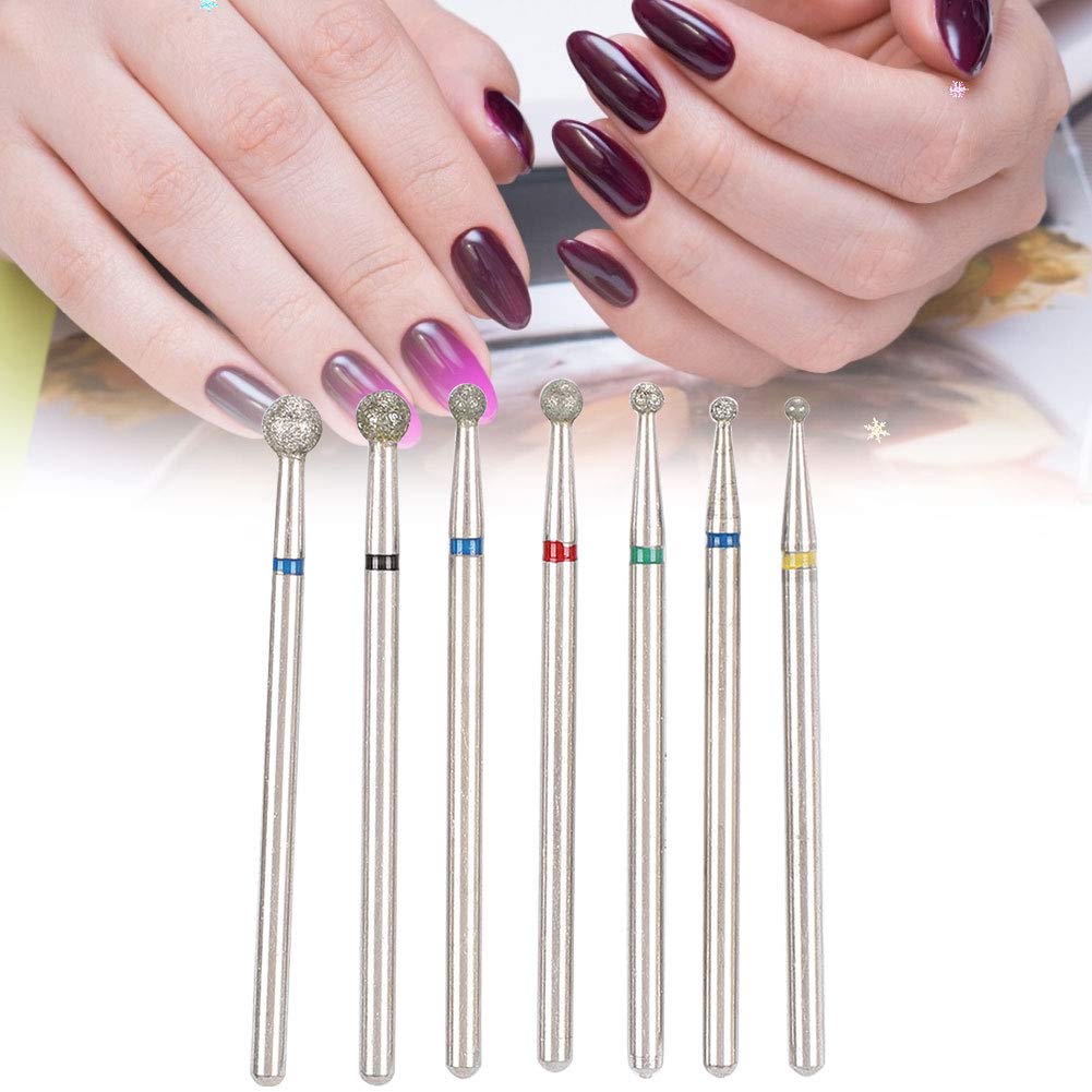 7-Piece Nail Drill Bits Set for Manicure & Pedicure - 3/32