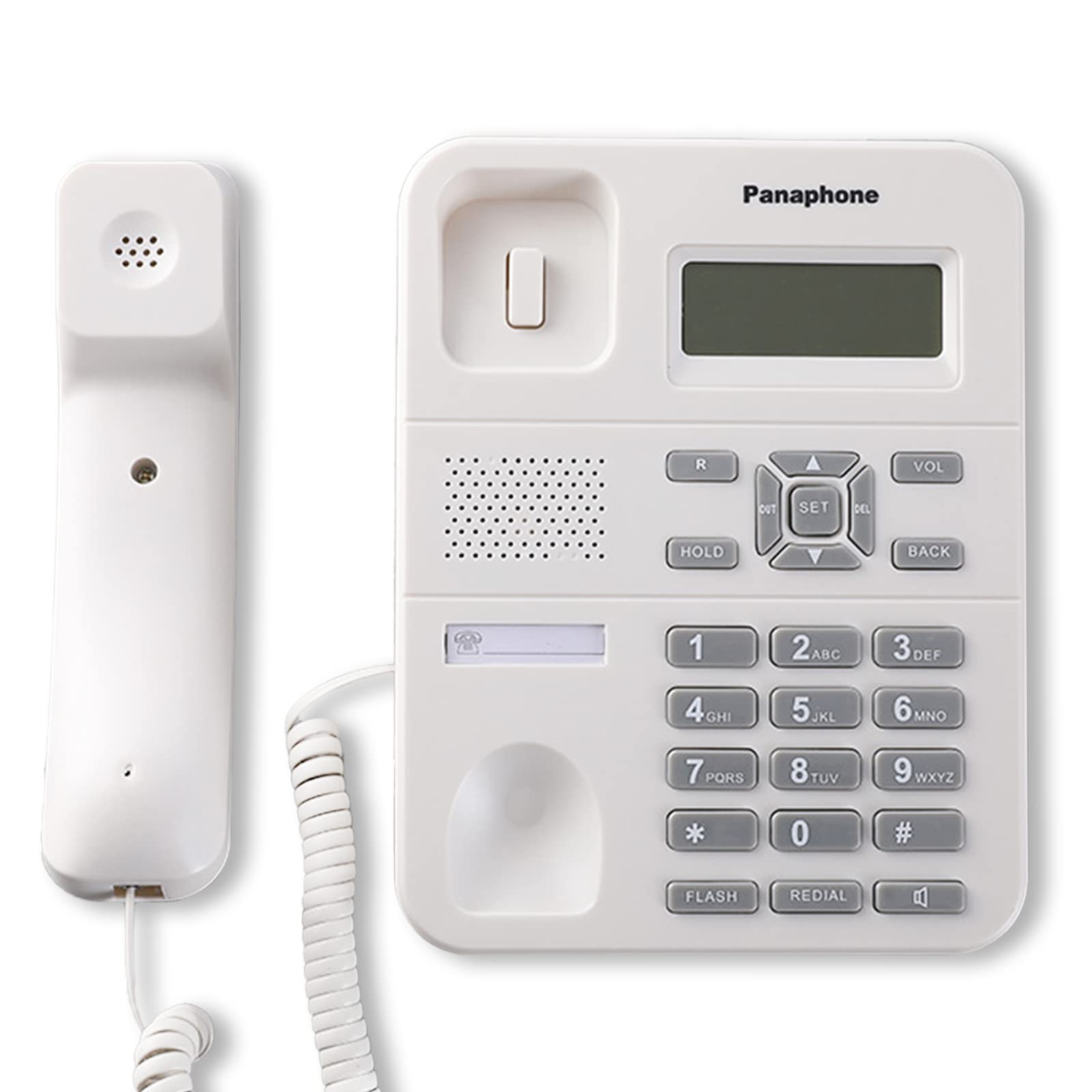 **Corded Landline Phone for Home & Office - HD Display & Call IC Chip - Ideal for Hotel, Bank & Call Center Use**