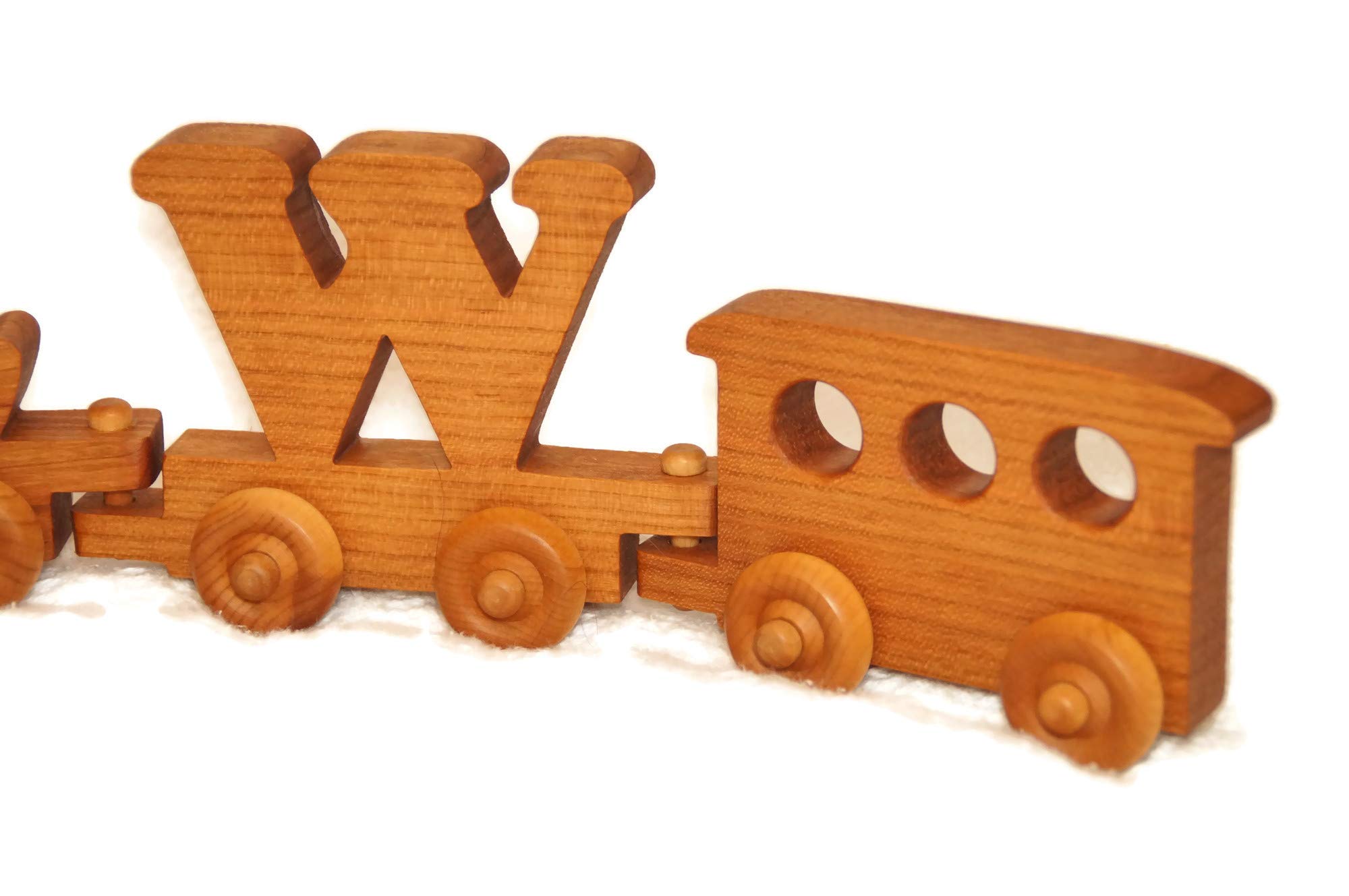 Little Wooden Wonders Wooden Toy Train Set for Kids - Eco-Friendly & Safe Wooden Railway Toys for Toddlers | Perfect for Birthday Gifts & Pretend Play