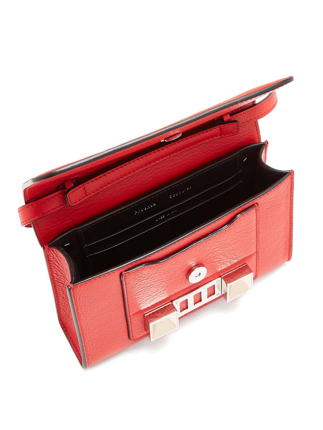 PS11 WOS Suede/Grain Cardinal Red Crossbody Bag - Stylish & Durable Leather Purse for Women, Perfect for Work, Travel & Everyday Use