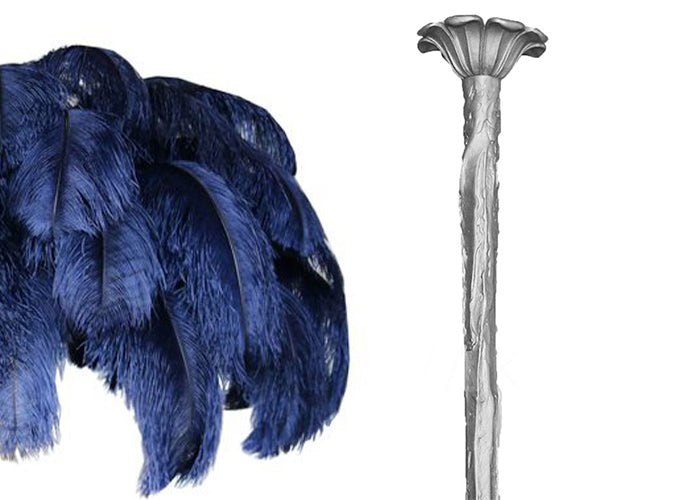 Luxury Ostrich Feather Chandelier - Elegant Crystal Ceiling Light Fixture for Dining Room, Bedroom, Wedding Decor & Home Interior Design