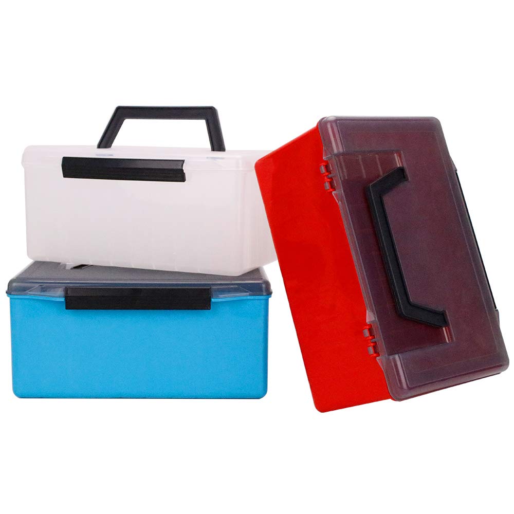 ERYUE PVC Fishing Tackle Box - Waterproof Bait and Gear Storage Organizer for Lures, Hooks, and Fishing Accessories | Perfect for Freshwater, Saltwater, and Ice Fishing Trips