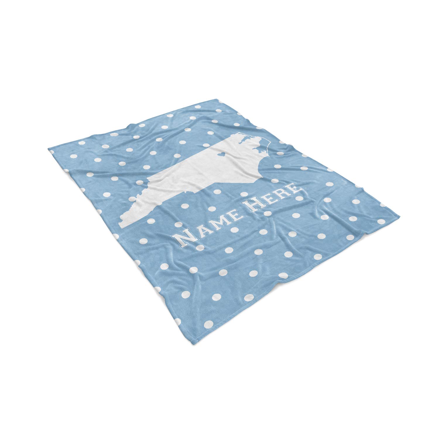 Custom Personalized Fleece Throw Blanket with Family Name - North Carolina State Pride Series Chapel Hill Edition - Soft Cozy Blanket for Home, Dorm, Travel & Gifts - Perfect for Snuggling on Couch, Bed or Outdoor Adventures