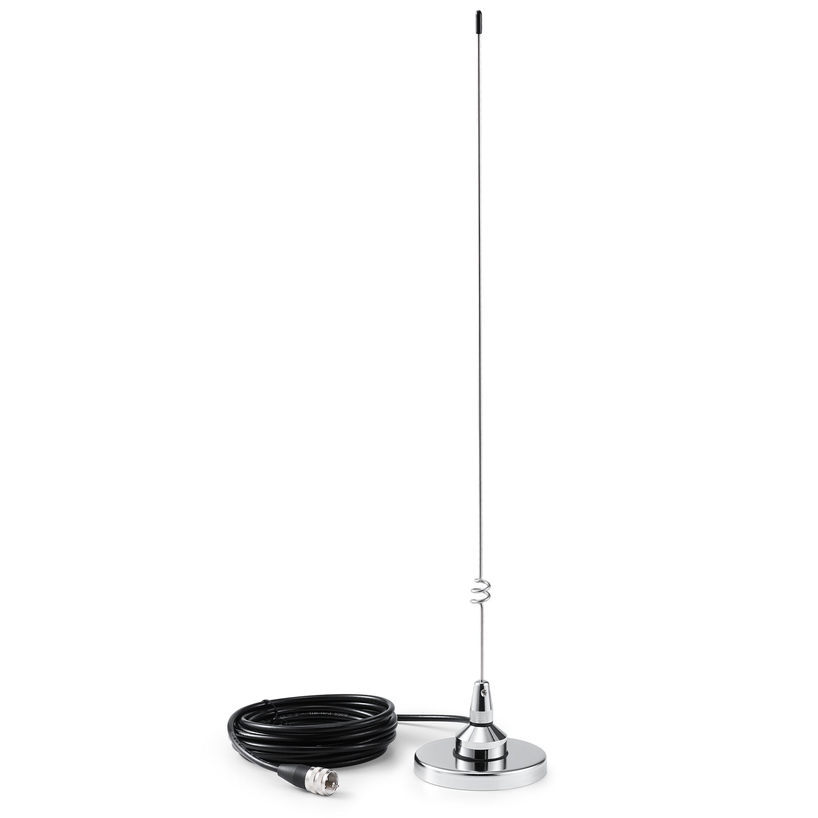 Radioddity RA UV712 VHF/UHF Dual Band Antenna Kit with PL-259 Connector & Magnetic Mount - 15ft Cable for Ham Radio, Emergency Communication, and Off-Road Adventures