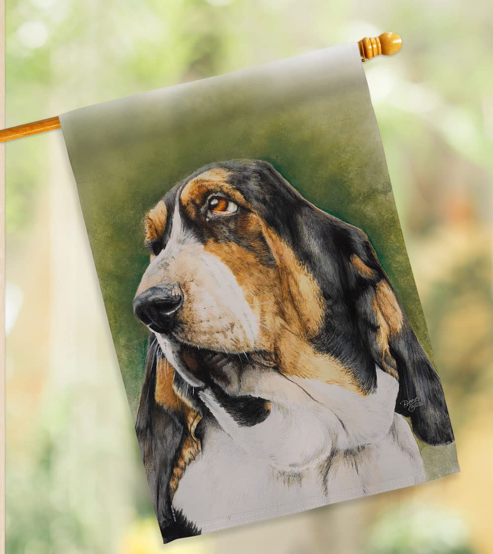 Basset Hound Decorative Flags Set for Home & Garden - 28