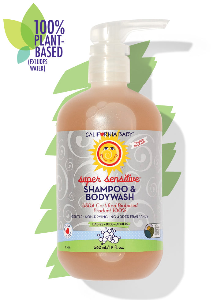 Fragrance-Free Super Sensitive Shampoo & Body Wash for Babies & Adults - Gentle Cleansing for Sensitive Skin, Eczema & Allergies - Perfect for Daily Bath & Shower Routine