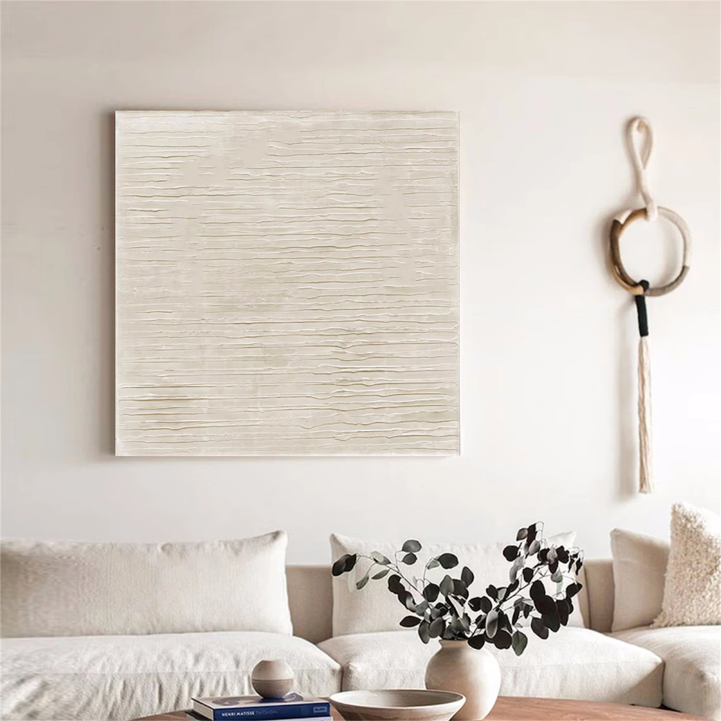 Beige & Brown Abstract Wall Art Print #BB075 - Modern Home Decor for Living Room, Bedroom & Office