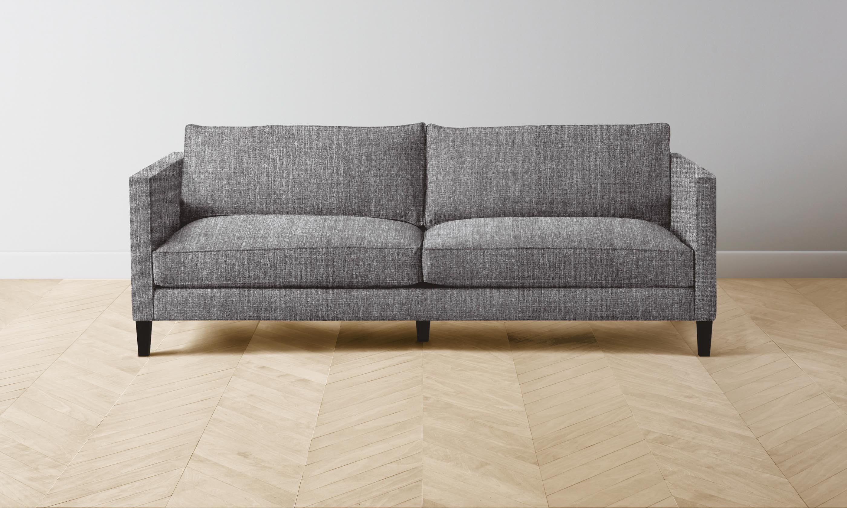 Premium Crosby Sofa - Performance Tweed Smoke Fabric - Stylish & Durable Living Room Furniture for Modern Homes
