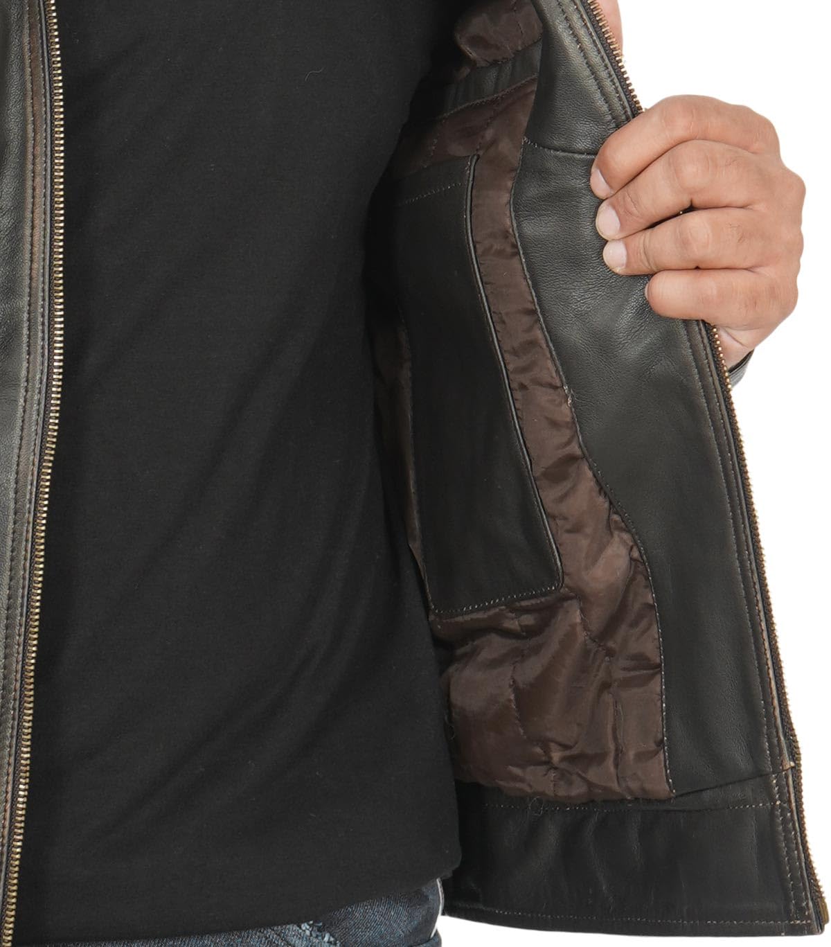 Genuine Lambskin Leather Jacket for Men - Stylish & Durable Fashion Outerwear - Perfect for Casual Wear, Motorcycle Riding & Night Out