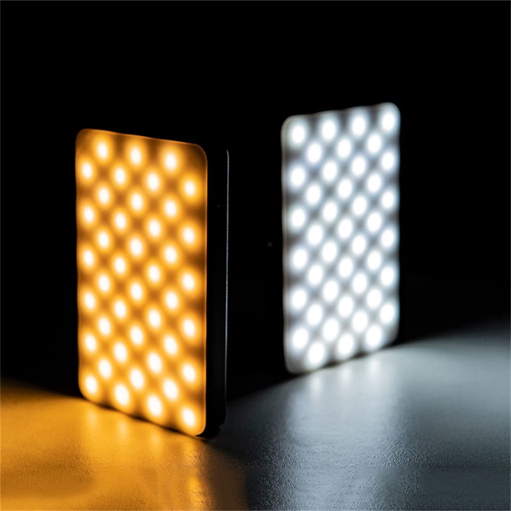 NANZU Mini RGB Video Light with Screen Diffuser - Portable Camera Monitor & Smartphone Selfie Light for YouTube, TikTok, Vlogging & Photography