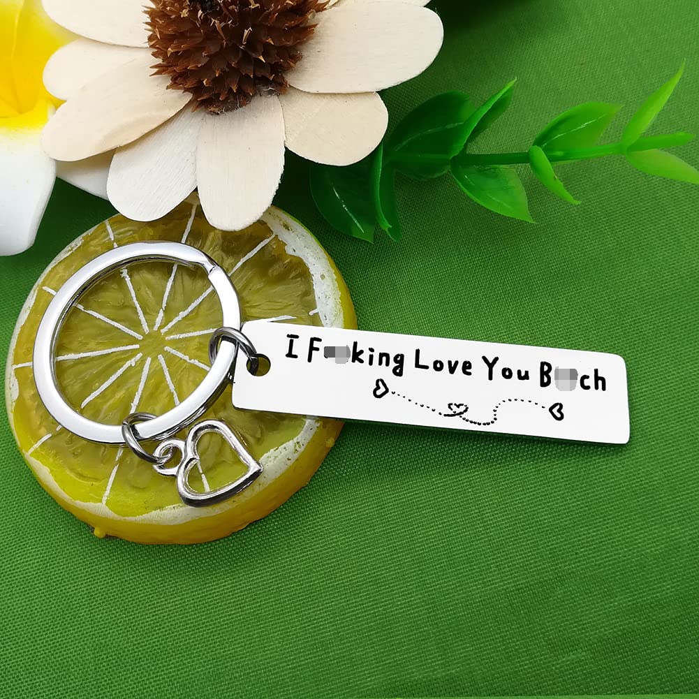 I Love You Couple Keychain Set - Romantic Anniversary & Valentine's Day Gifts for Girlfriend, Boyfriend, Husband, Wife - Perfect Birthday & Wedding Present for Him Her - Cute Matching Keychains for Couples to Share Love Everyday