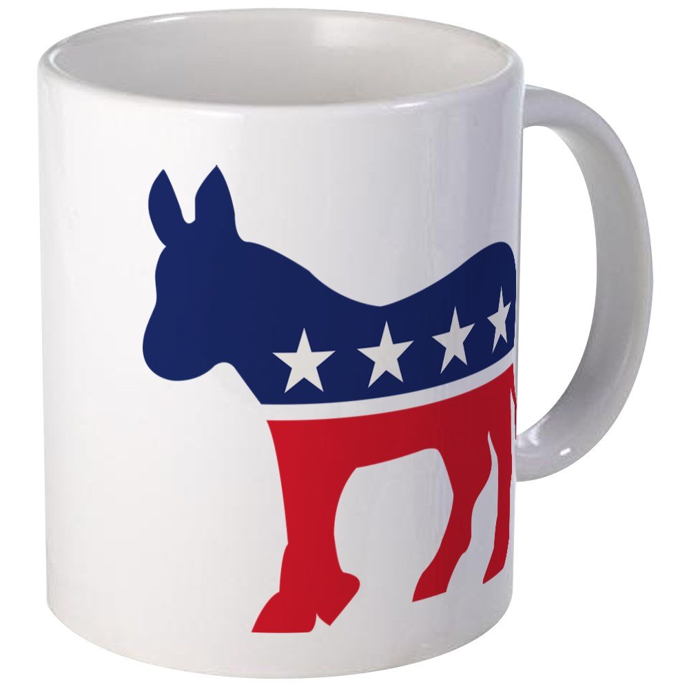 Democrat Donkey 11 oz Ceramic Coffee Mug - 325 ml Political Gift for Tea & Coffee Lovers - Perfect for Office, Home, or Campaign Events