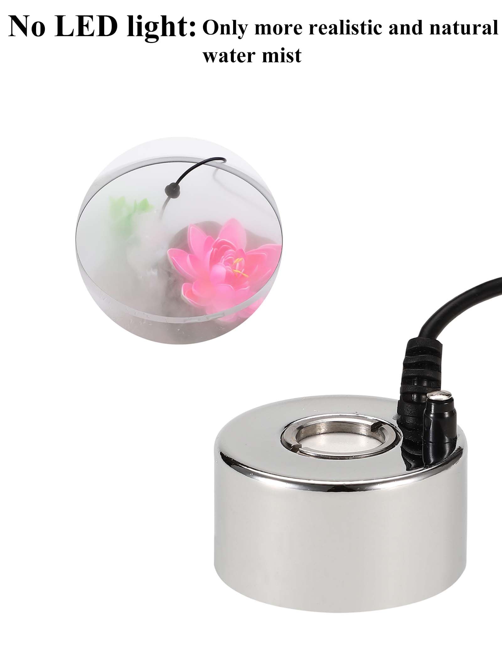 Alizzy Ultrasonic Mist Maker - Indoor Fountain & Pond Fogger, Portable Reptile Humidifier, Mini Fog Machine for Halloween Decorations - Perfect for Home, Office, and Party Decor