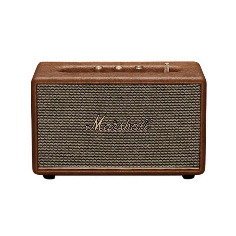 Marshall Acton III Bluetooth Speaker - Wireless Portable Speaker with Rich Bass, Multi-Room Streaming, Brown - Perfect for Home, Parties & Outdoor Adventures