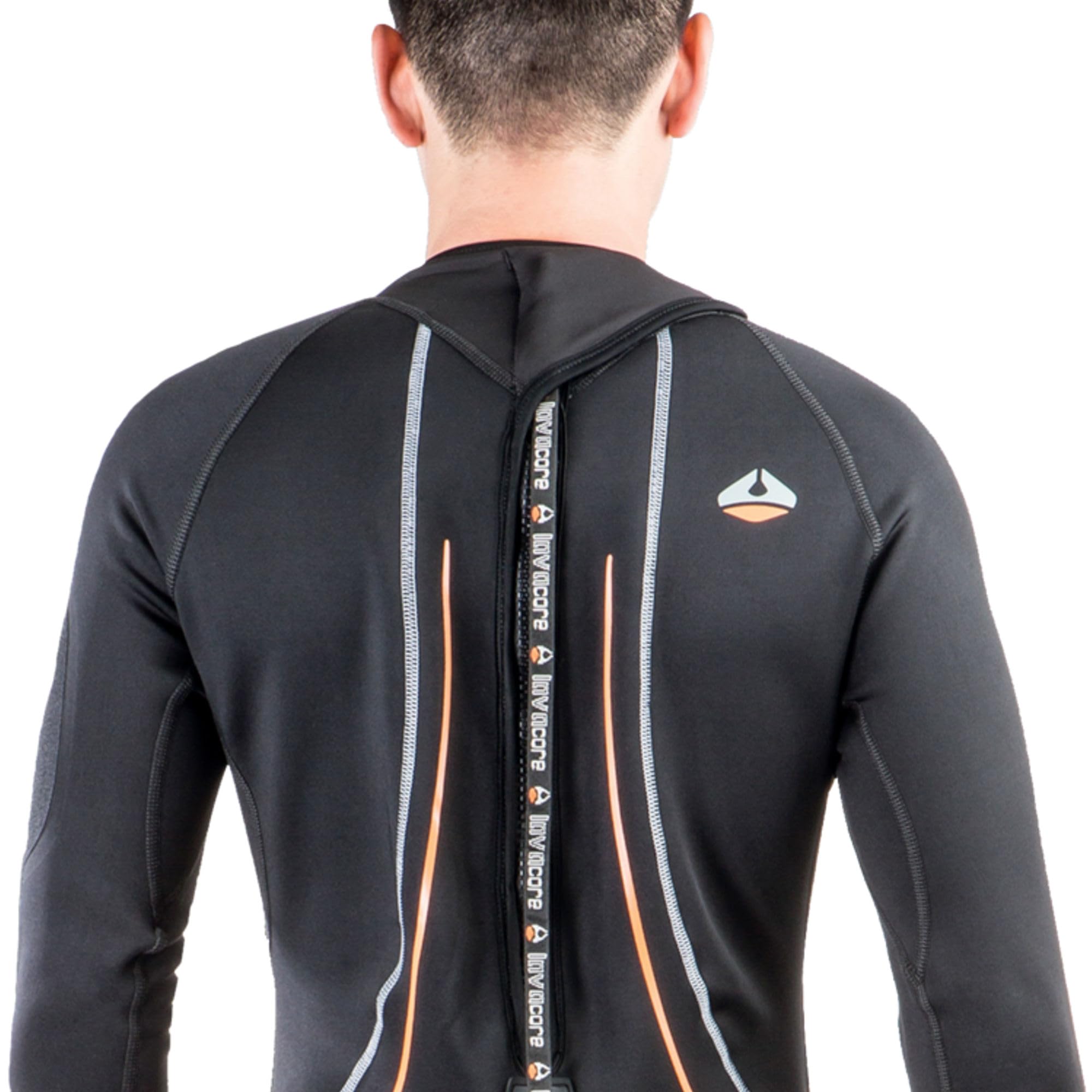 Men's Polytherm Full Suit with Heavy-Duty Back Zipper - Winter Thermal Underwear for Outdoor Sports & Cold Weather Activities