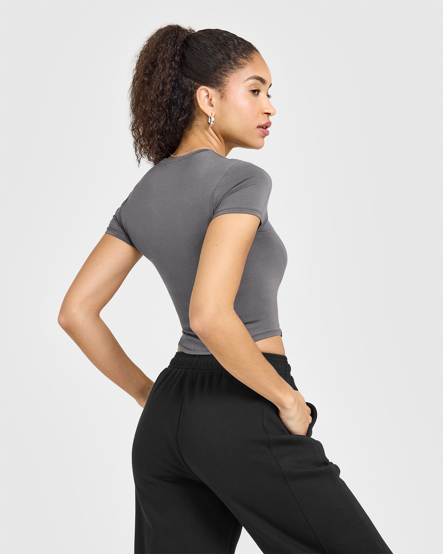 Mellow™ Soft Mid Short Sleeve T-Shirt for Men & Women | Comfortable Cotton Blend | Ash Grey | Casual Wear & Everyday Outfits