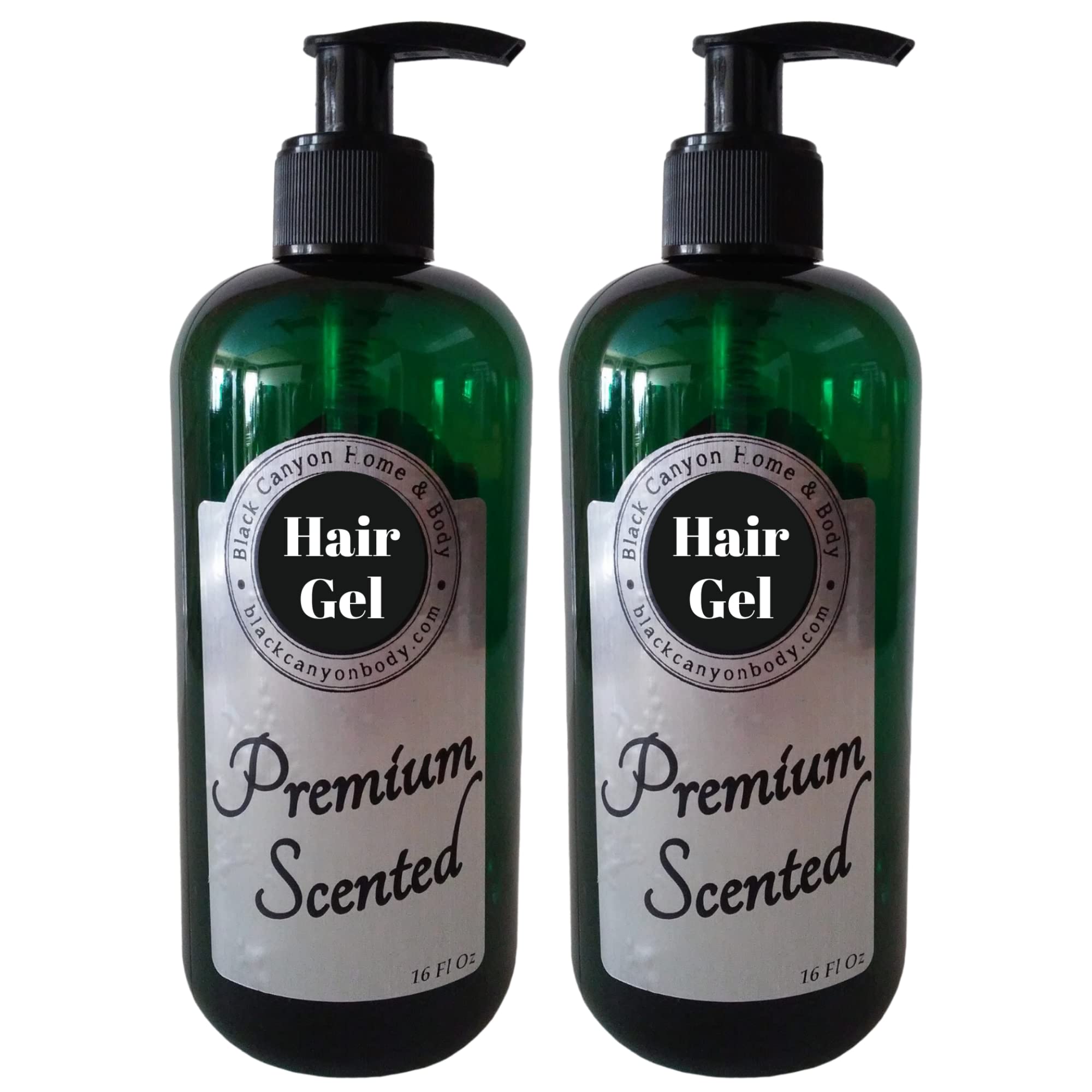 Black Canyon Cherry Pineapple Scented Hair Gel for Men & Women - 16 Oz (2 Pack) - Strong Hold Styling Gel for Curly, Wavy & Straight Hair - Perfect for Daily Use, Parties & Special Occasions