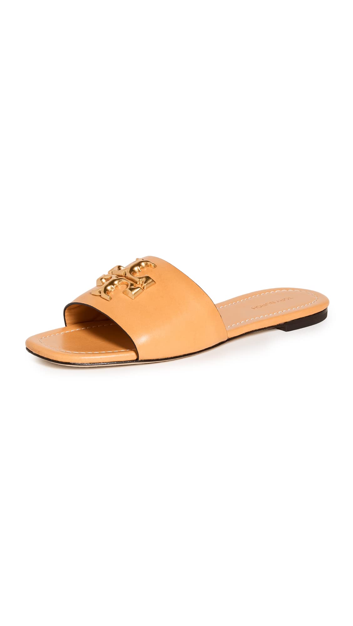 Tory Burch Women's Eleanor Slides - Comfortable Leather Sandals for Summer, Beach, and Casual Outings