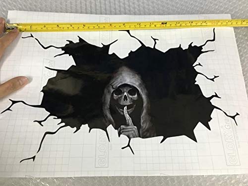 3D Halloween Skull Stickers - Scary Waterproof Decals for Car Windows, Home Wall Decor & Halloween Party Decorations | Perfect for DIY Spooky Decor, Haunted House Themes & Vehicle Styling