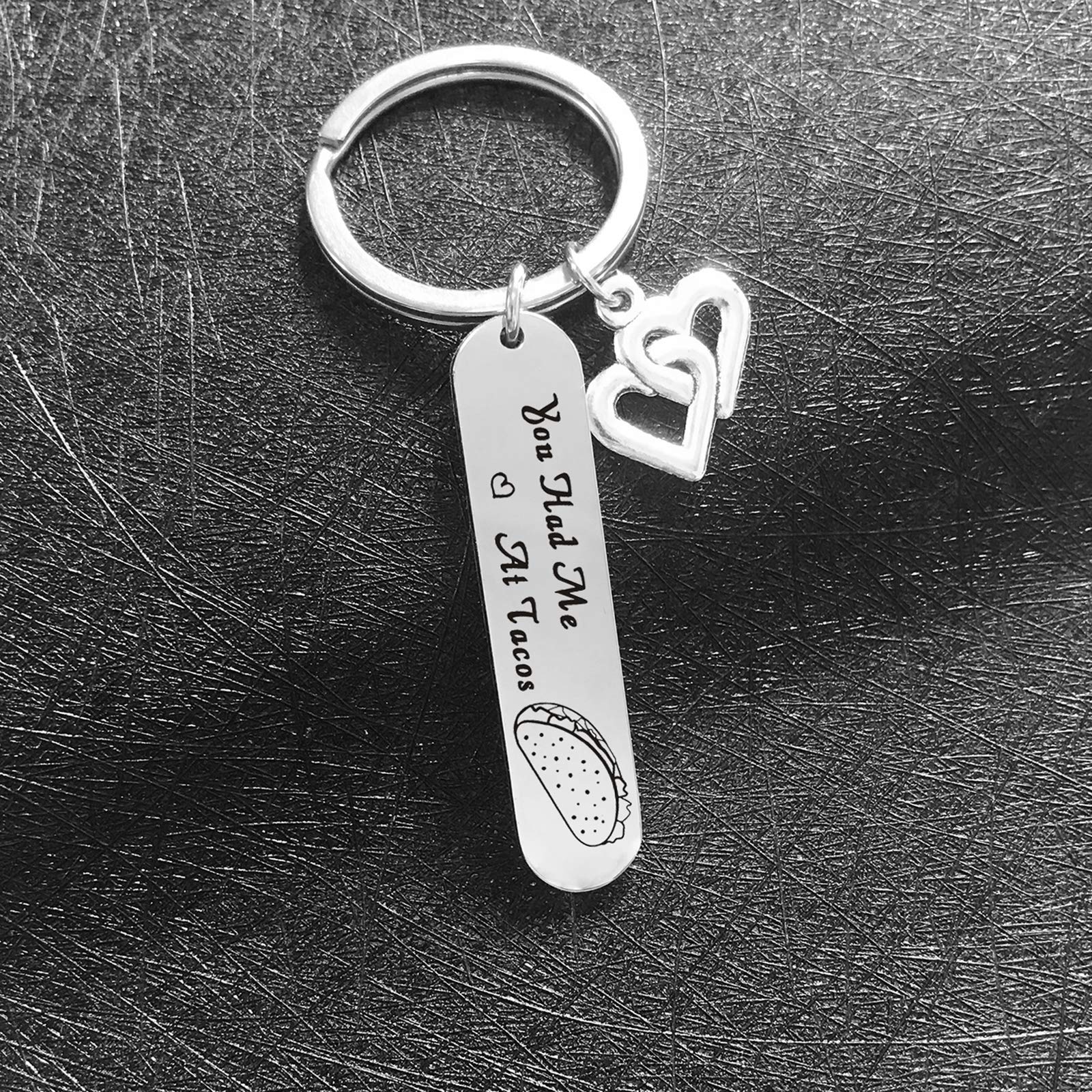 De&ai Taco Addict Jewelry - Mexican Food Lover Gift for Best Friend & Girlfriend - Taco Enthusiast Keychain for Women - Perfect Taco-Themed Accessory for Birthdays, Cinco de Mayo & Foodie Gifts