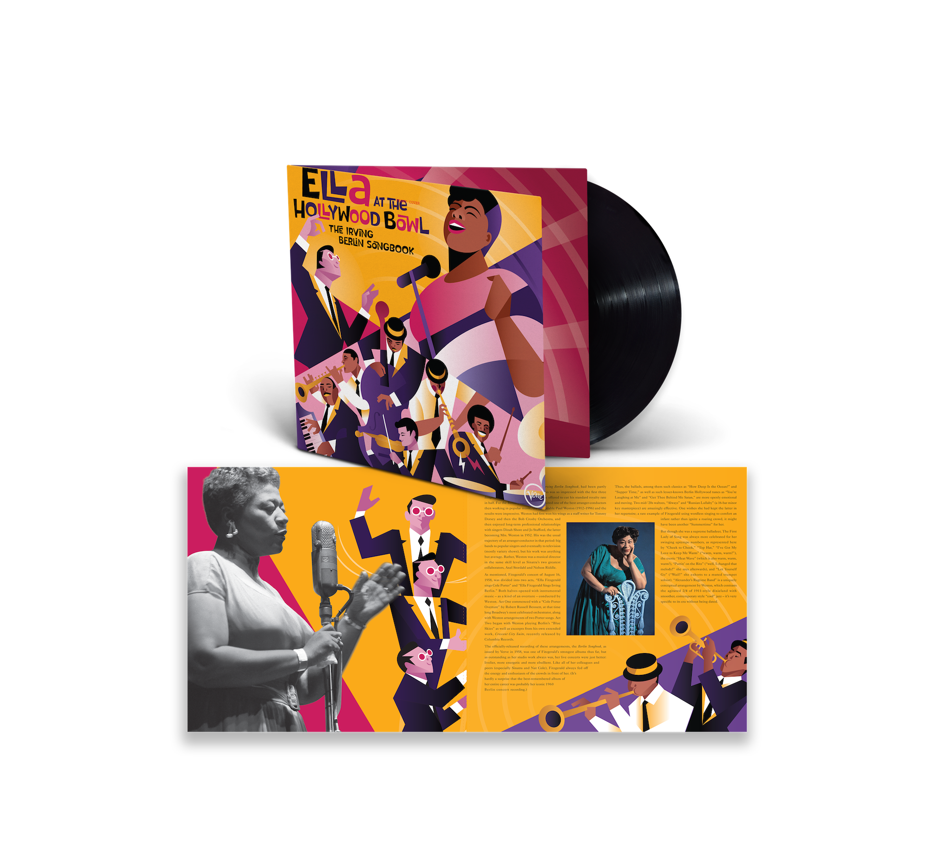Ella At The Hollywood Bowl: The Irving Berlin Songbook 1LP Vinyl Record - Classic Jazz Music for Home Listening & Vintage Collectors