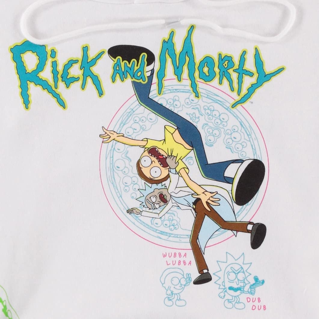 Rick and Morty Tie Dye Hoodie for Men - Classic Rick & Morty Sweatshirt, Perfect for Casual Wear and Fan Events
