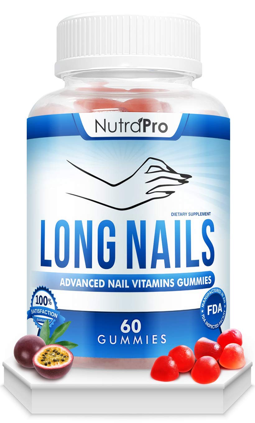 NutraPro Nail Growth Vitamins Gummies with Biotin & Collagen - Strengthen & Repair Brittle Nails, Prevent Chipping & Breakage - Perfect for Weak, Damaged Nails from Gel Manicures or Daily Wear