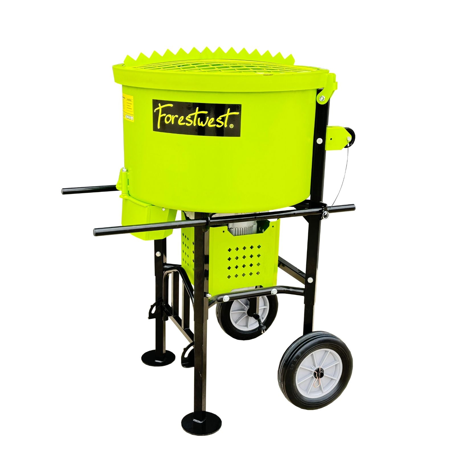 Forestwest 160L Commercial Mortar Mixer 2500W Heavy Duty - Maintenance Free Gearbox BM680 for Construction, Concrete Mixing & DIY Projects