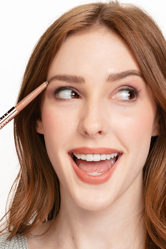 Pink Lily Beauty Fully Yours Brow Pomade Pencil - Light Brown | Waterproof Eyebrow Makeup for Natural Look | Perfect for Daily Use & Special Occasions