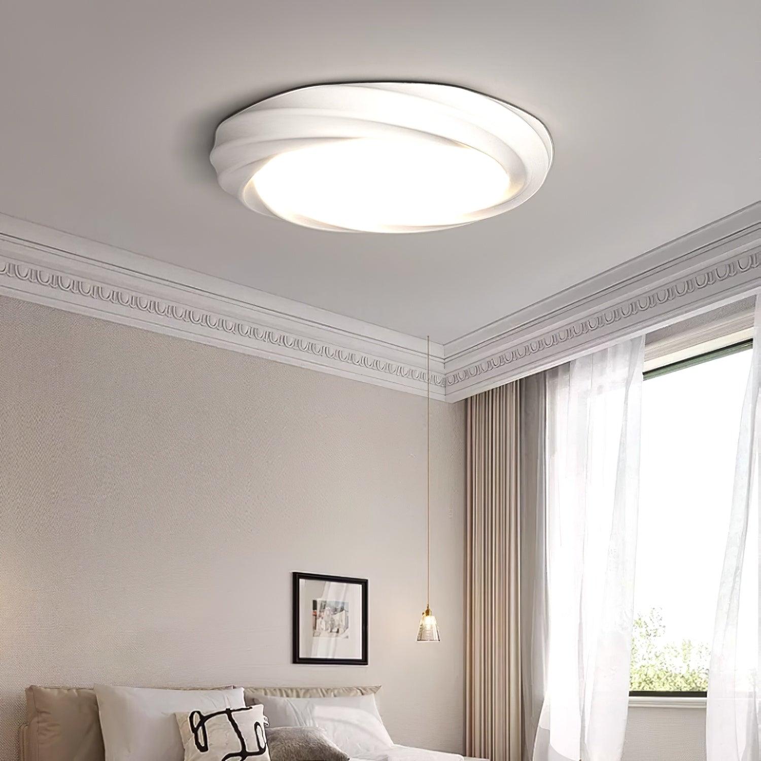 Maivy LED Flush Mount Ceiling Light - Modern Round Fixture with Dimmable Bright White Light - Perfect for Bedroom, Kitchen, Hallway & Office Lighting