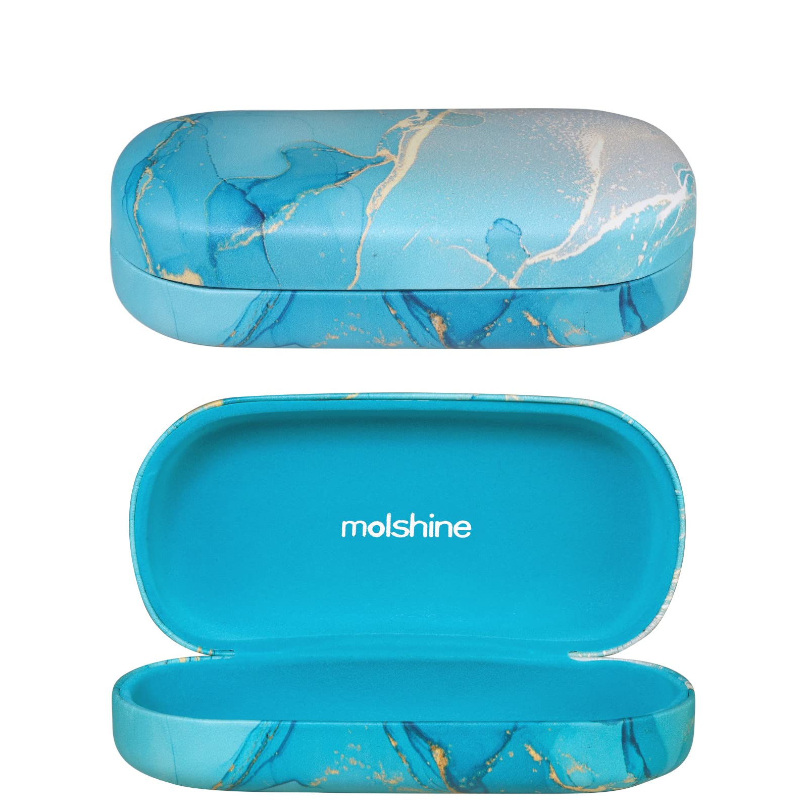 molshine Hard Shell Sunglasses Case - Durable Protective Eyewear Storage for Women & Men - Classic Large Glasses Holder for Sunglasses & Eyeglasses - Perfect for Travel, Outdoor Activities & Daily Use
