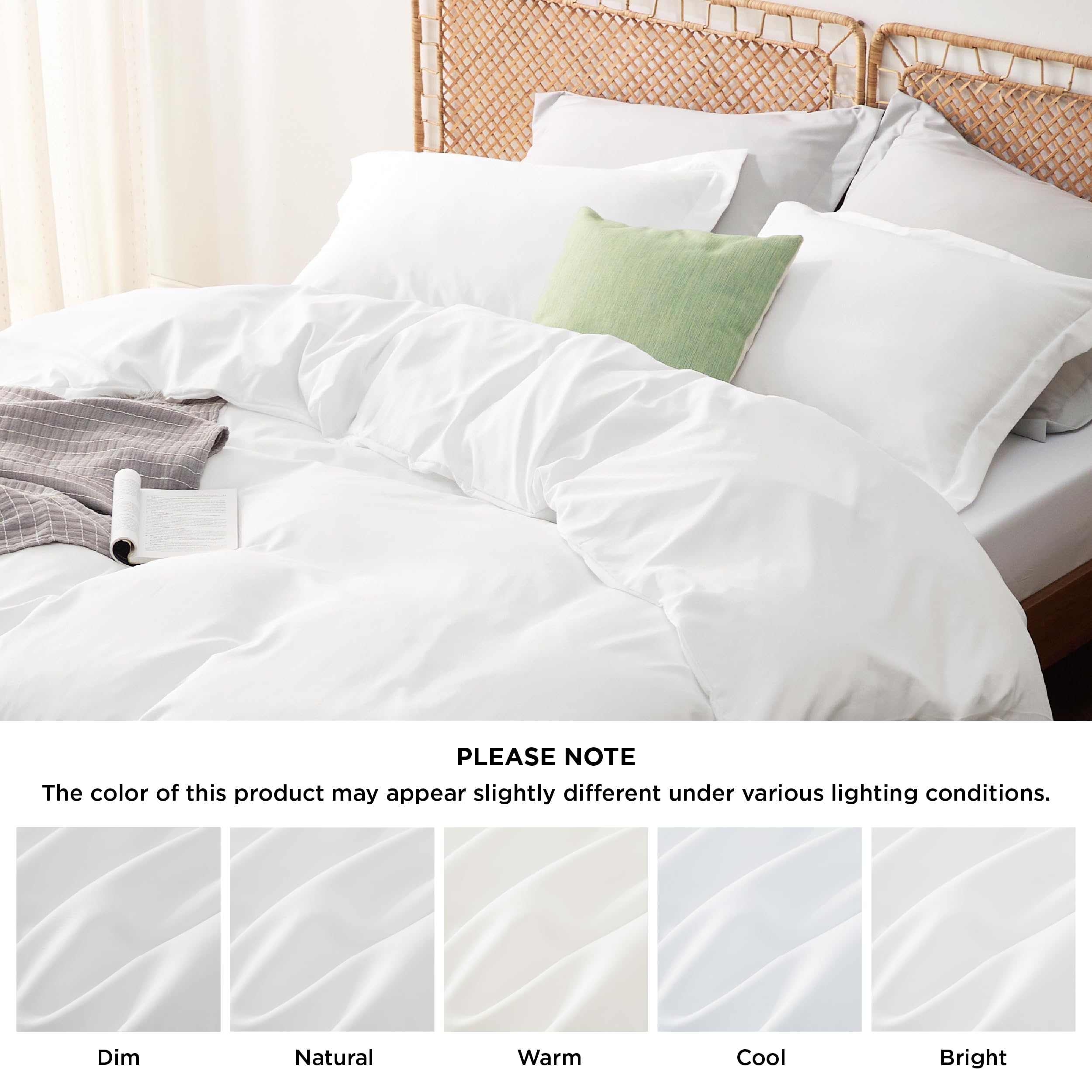 Bedsure Cooling Duvet Cover Set - Twin Size 68