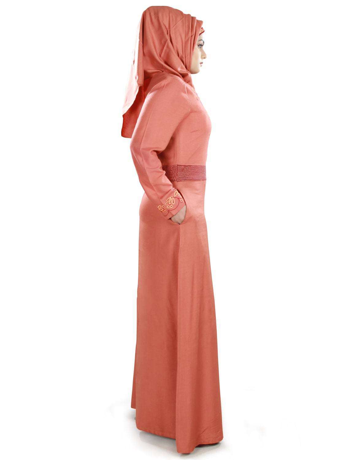 Elegant Bilqis Rayon Abaya for Women - Modest Islamic Prayer Dress - Perfect for Mosque, Eid, and Special Occasions