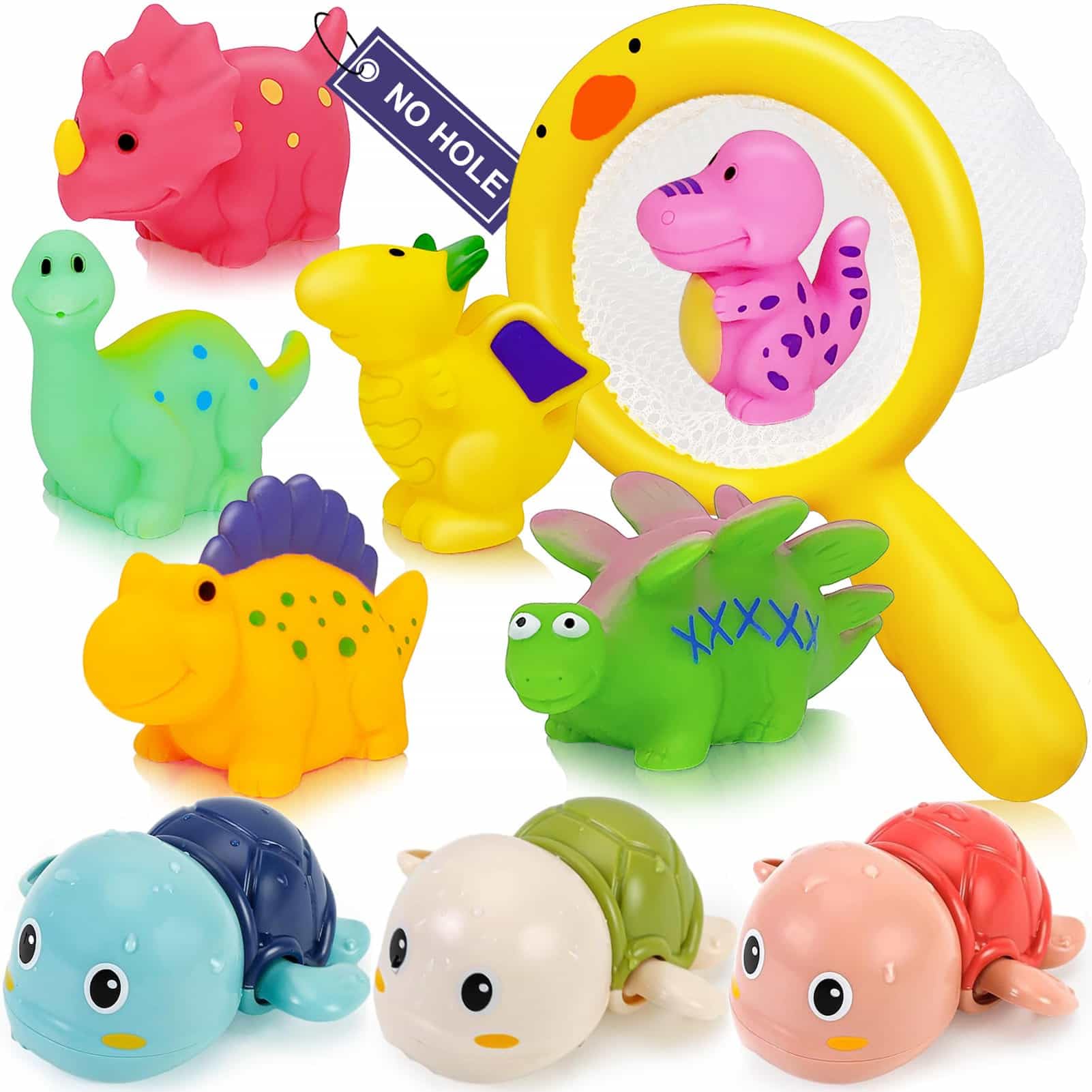 Mold-Free Baby Bath Toys for Toddlers 1-3 Years - Safe No-Hole Bathtub & Pool Toys for Infants 6-18 Months - Fun Water Table & Bath Time Essentials - Perfect Gift for 1 2 3 4 Year Old Boys & Girls - Ideal for Sensory Play, Early Learning & Splash Fun