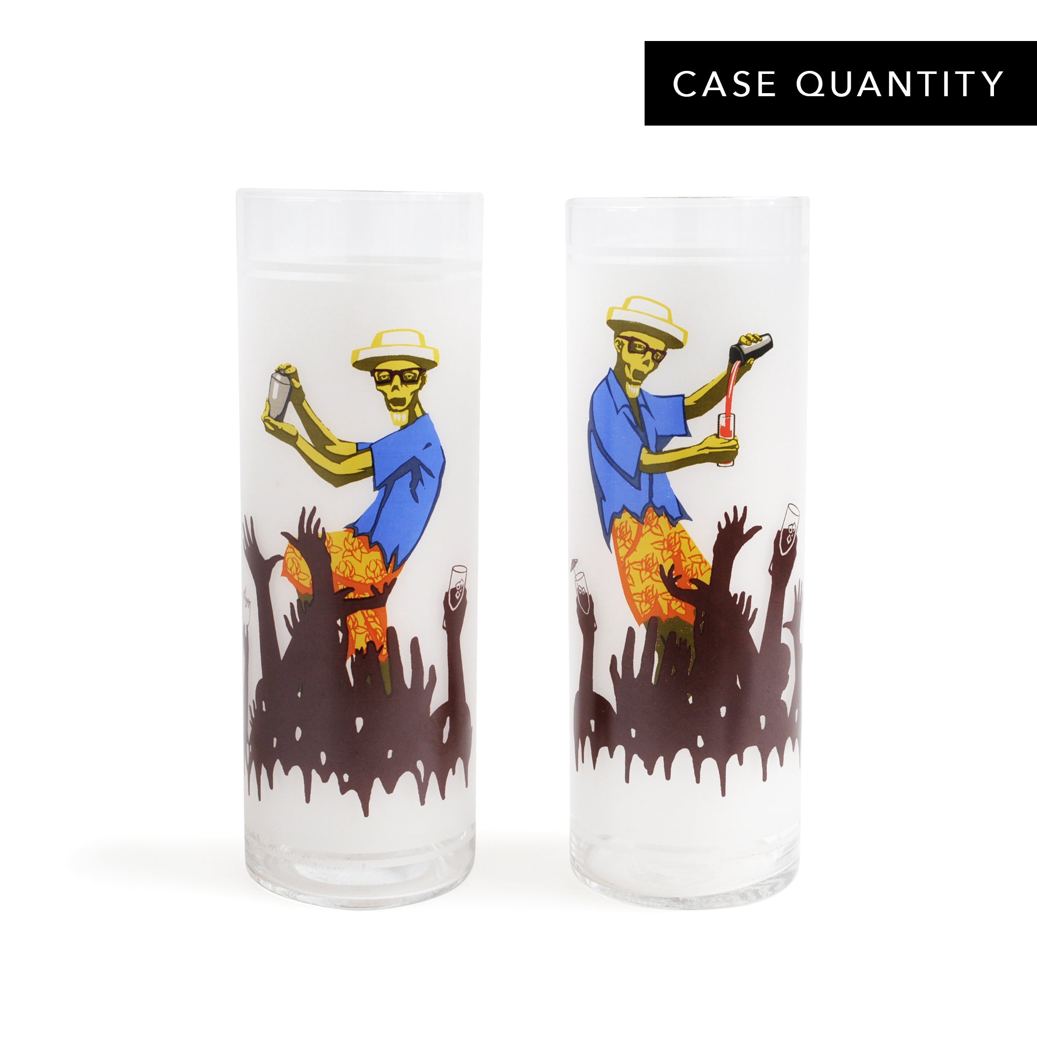 BEACHBUM BERRY Zombie Glass - 15oz (450ml) Tiki Bar Drinking Cup - Set of 24 for Tropical Cocktails, Beach Parties & Themed Events