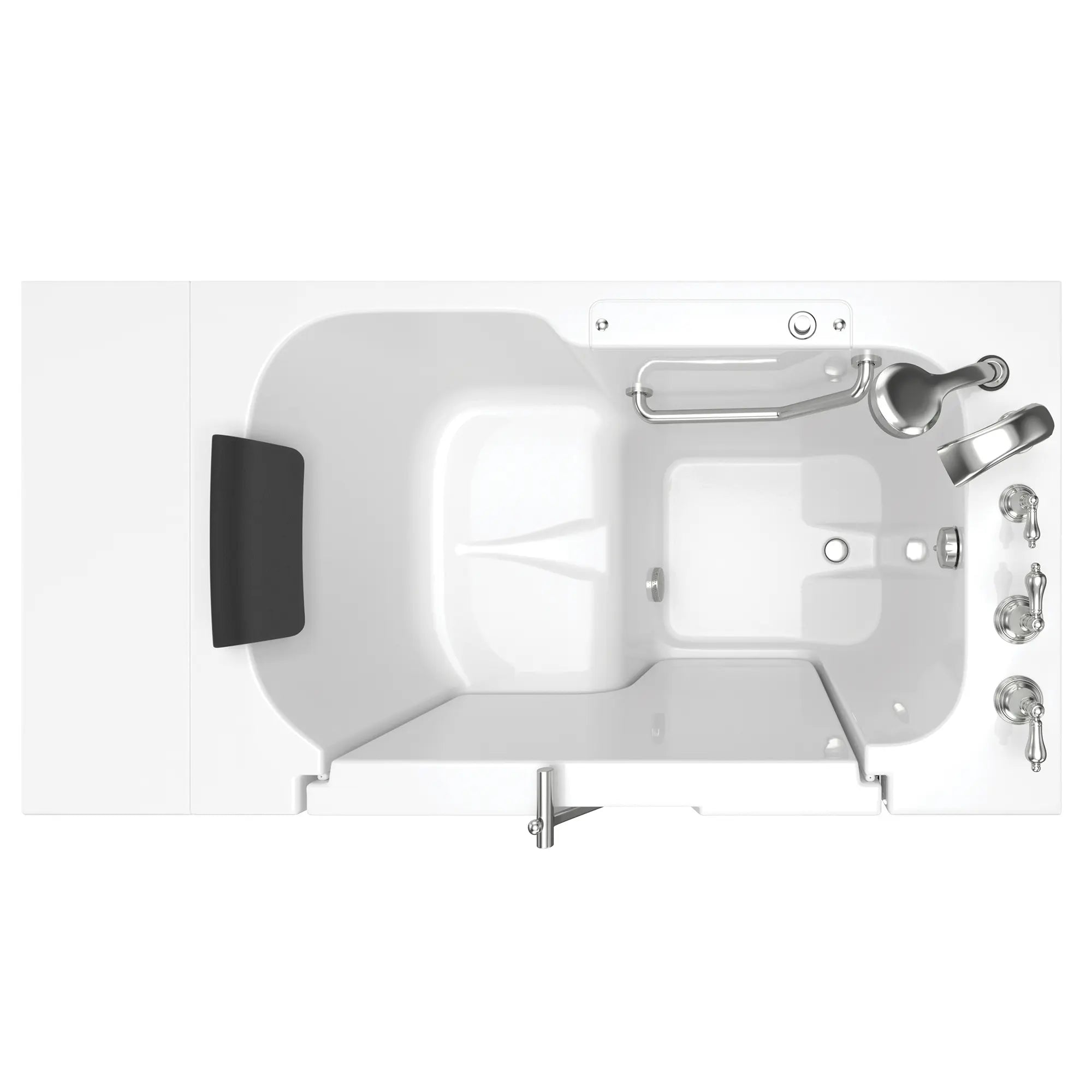 Premium 32 x 52 Inch Gelcoat Walk-In Bathtub with Soaker System & Right Hand Drain - Non-Slip Soaking Tub for Elderly & Mobility Assistance - Perfect for Relaxation & Hydrotherapy at Home