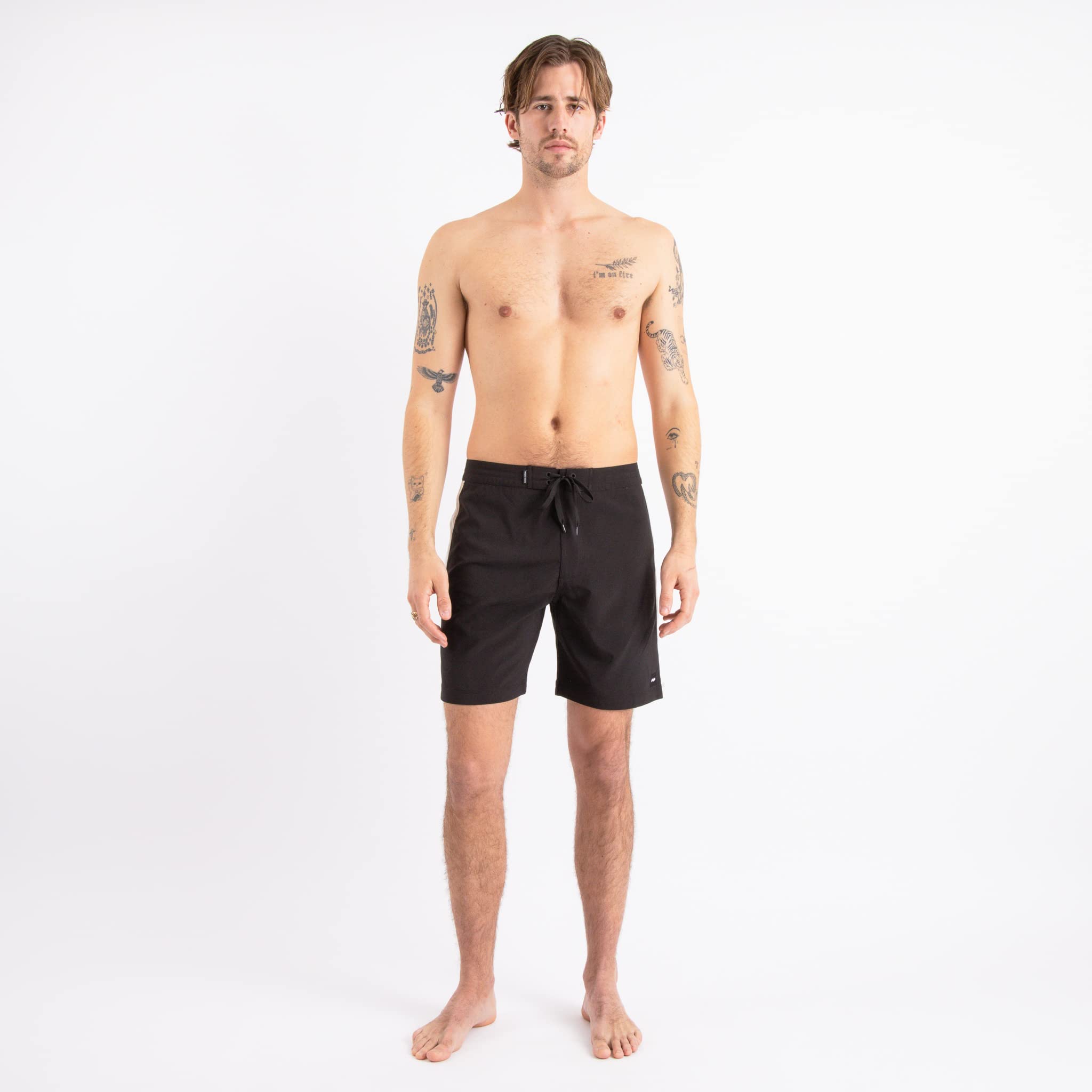 Banks Journal Men's Stretch Boardshorts with Pockets - Quick Dry Swim Trunks for Swimming, Surfing & Beach - Perfect for Water Sports, Vacation and Summer Outdoor Activities
