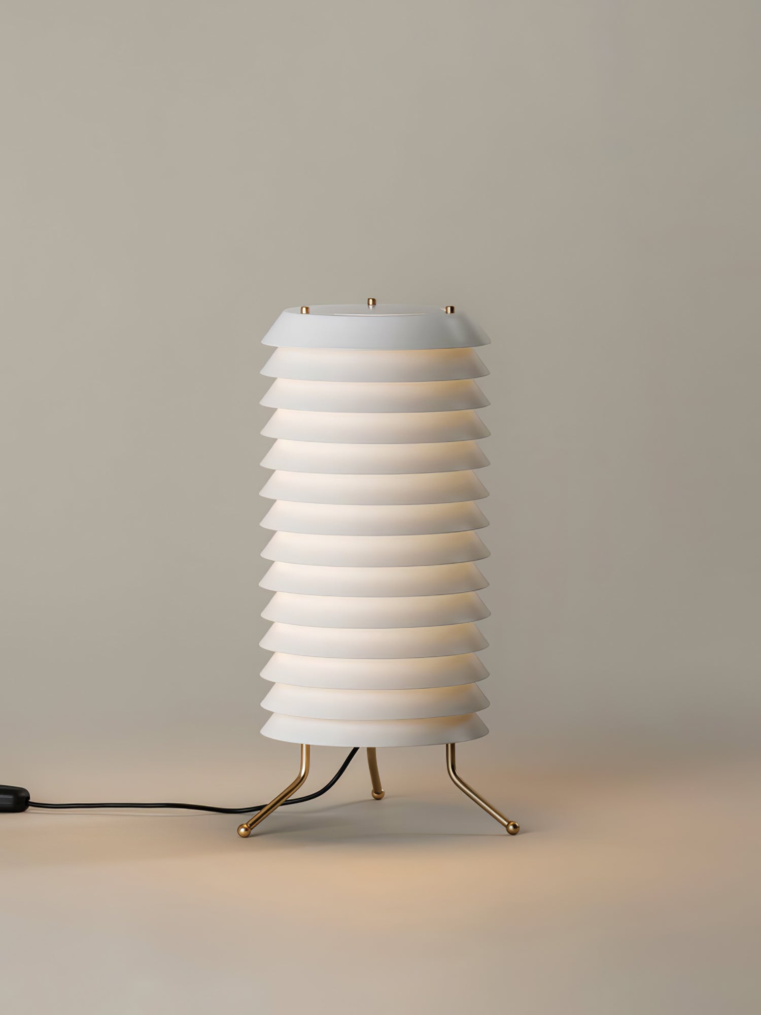 Sea Tower Table Lamp - Modern LED Nightstand Lamp for Bedroom, Living Room, Office - Warm White & Cool White Dimmable Light with USB Port