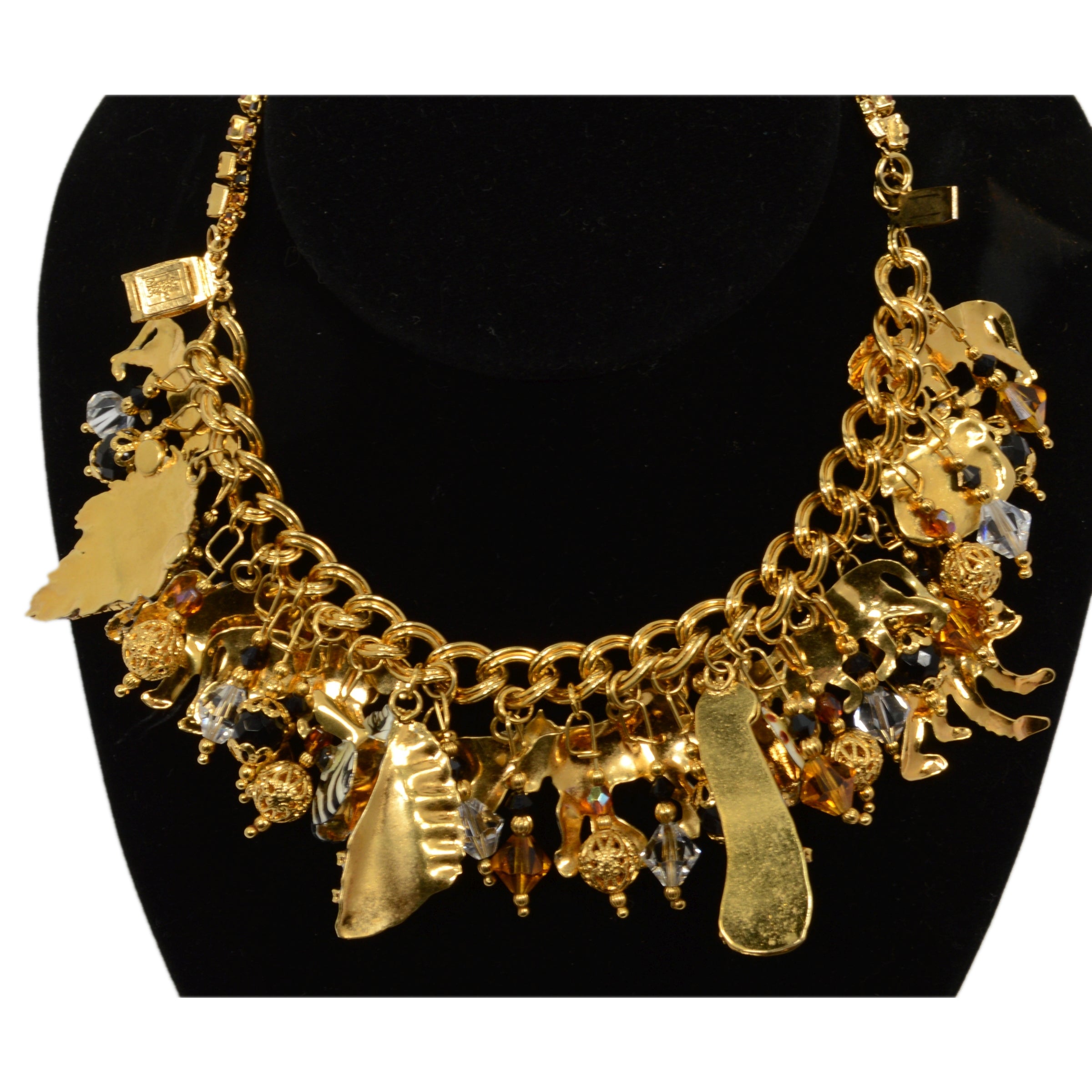 Luxury Ritz Jungle Brunch Charm Bracelet with Lion, Tiger & Monkey Charms - Perfect for Women's Fashion, Gift Giving & Special Occasions